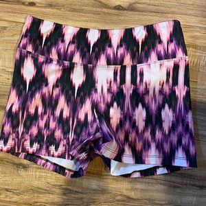 Pink and Purple Biker Shorts
